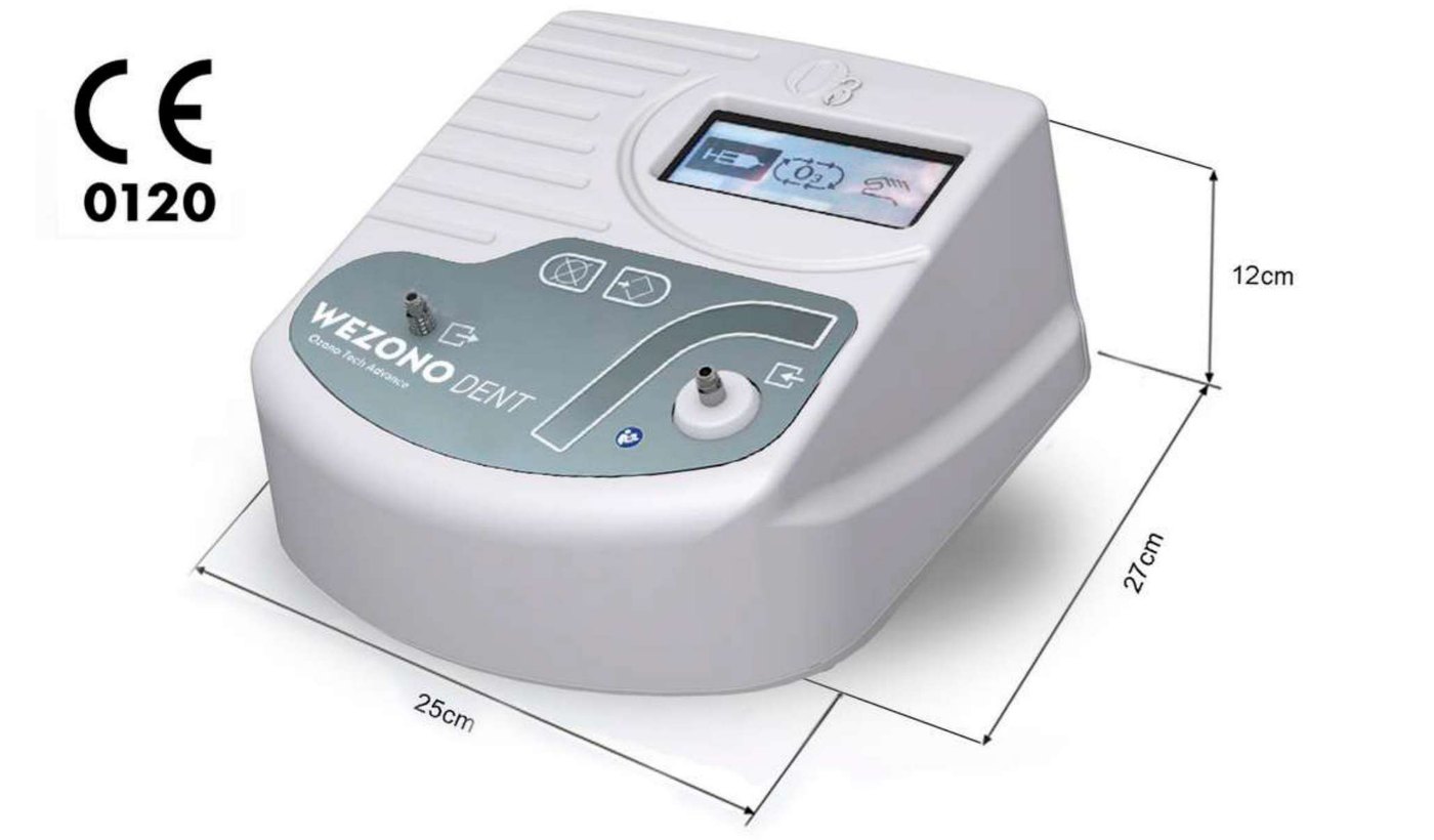 Wezono Dent con indicazione delle dimensioni del dispositivo